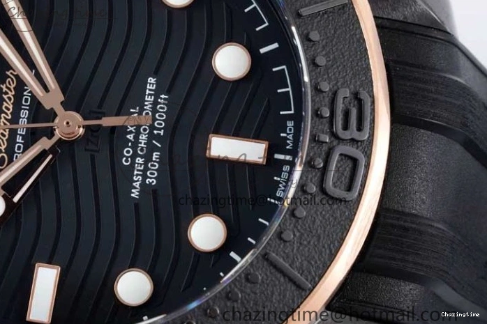 0521 Stretchable Seamaster Diver 300M ORF 1:1 Best Edition Black Ceramic Black Dial on Black Rubber Strap A 7794